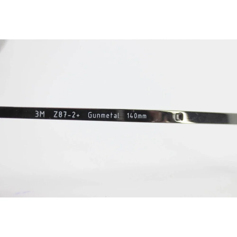 3M Beta Z87-2+ Eyeglasses Gunmetal Aviator Double Bridge Frames 56-18-140